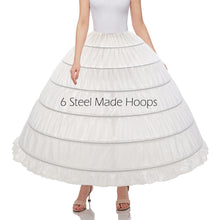 Aprildress Women 6 Hoop Crinoline Petticoat Underskirt for Quinceanera Dress Wedding Gown PPT360