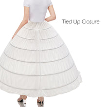 Aprildress Women 6 Hoop Crinoline Petticoat Underskirt for Quinceanera Dress Wedding Gown PPT360