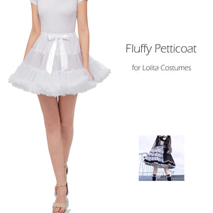 Aprildress Womens Short Skirt Fluffy Petticoat Underskirt for Cosplay Costume Dress PPT625