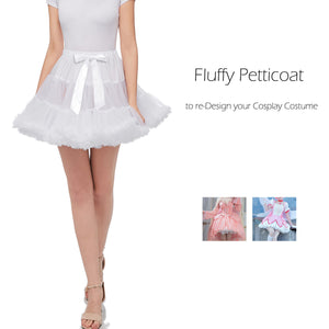 Aprildress Womens Short Skirt Fluffy Petticoat Underskirt for Cosplay Costume Dress PPT625