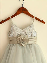 White Ivory Short Flower Girl Dress Tutus with Royal Blue Sash ASD054