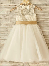 Short Lace Flower Girl Dress Tutus Little Baby Princess Party Gown ASD042