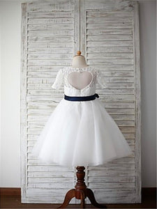 Short Lace Tulle Flower Girl Dress Tutus little Baby Princess Gown ASD049