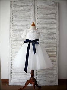 Short Lace Tulle Flower Girl Dress Tutus little Baby Princess Gown ASD049