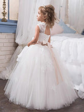 Princess Ball Gown for Kids Flower Girl Dress Pageant Gown ALD055