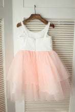 White Pink Tutus Skirt Short Flower Girl Dresses ASD011