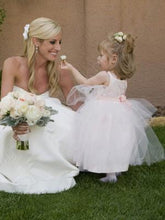Pink Tutus Skirt Puffy Flower Girl Dresses for Wedding Party ALD101