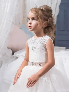 Princess Ball Gown for Kids Flower Girl Dress Pageant Gown ALD055