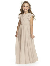 First Communion Dress Long Chiffon Flower Girl Dress ALD026