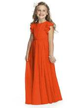 First Communion Dress Long Chiffon Flower Girl Dress ALD026