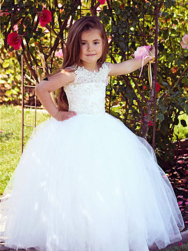 First Communion Dresses Lace Boho Flower Girl Dress ALD039