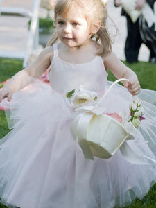 Pink Tutus Skirt Puffy Flower Girl Dresses for Wedding Party ALD101