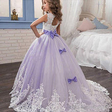 Vintage Lace Flower Girl Dresses Princess Ball Gown Pageant Dress MFD094