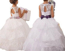 Vintage White Ivory Flower Girl Dresses for Wedding Event PFD035