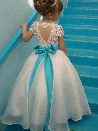 Lace Flower Girl Dresses Princess Kids Ball Gown Pageant Dress PFD133