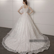 Vintage Lace Wedding Dress Court Train With Beading Top Bridal Gown WD323