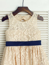 Short Champagne Lace Flower girl Dress little Baby Princess Ball Gown ASD070
