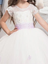 Kids Princess Ball Gown Puffy Flower Girl Dresses Pageant Dress ALD076