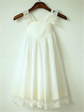 Chiffon Lace Short Flower Girl Dresses First Communion Dress ASD053
