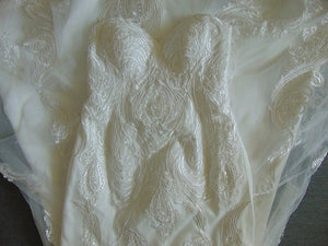 Vintage Sweetheart Mermaid Lace Wedding Dress Bridal Gown WD342