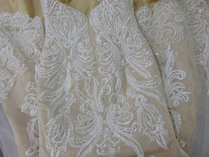 Vintage Sweetheart Mermaid Lace Wedding Dress Bridal Gown WD342
